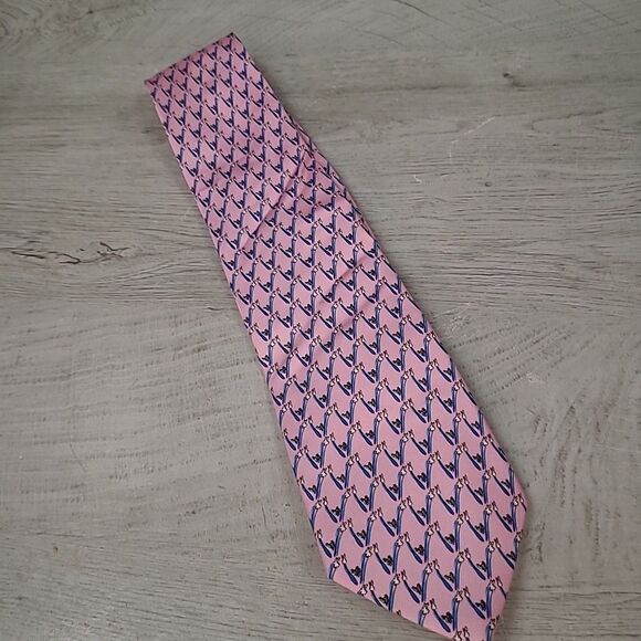 The Jimmy V Foundation Tie Necktie Mens PINK NEW Cancer Research - Picture 1 of 6